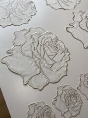 Rose | 6’lı Amerikan Servis | Ekru&Gümüş