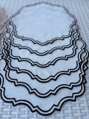 Lina | Amerikan Servis | Ekru & Siyah