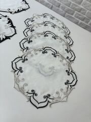 Barok | Peçete | Siyah&Gümüş