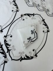 Barok | Amerikan Servis&Peçete | Siyah&Gümüş