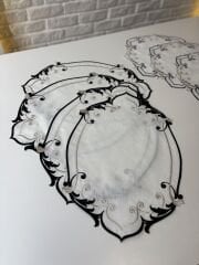 Barok | Amerikan Servis&Peçete | Siyah&Gümüş