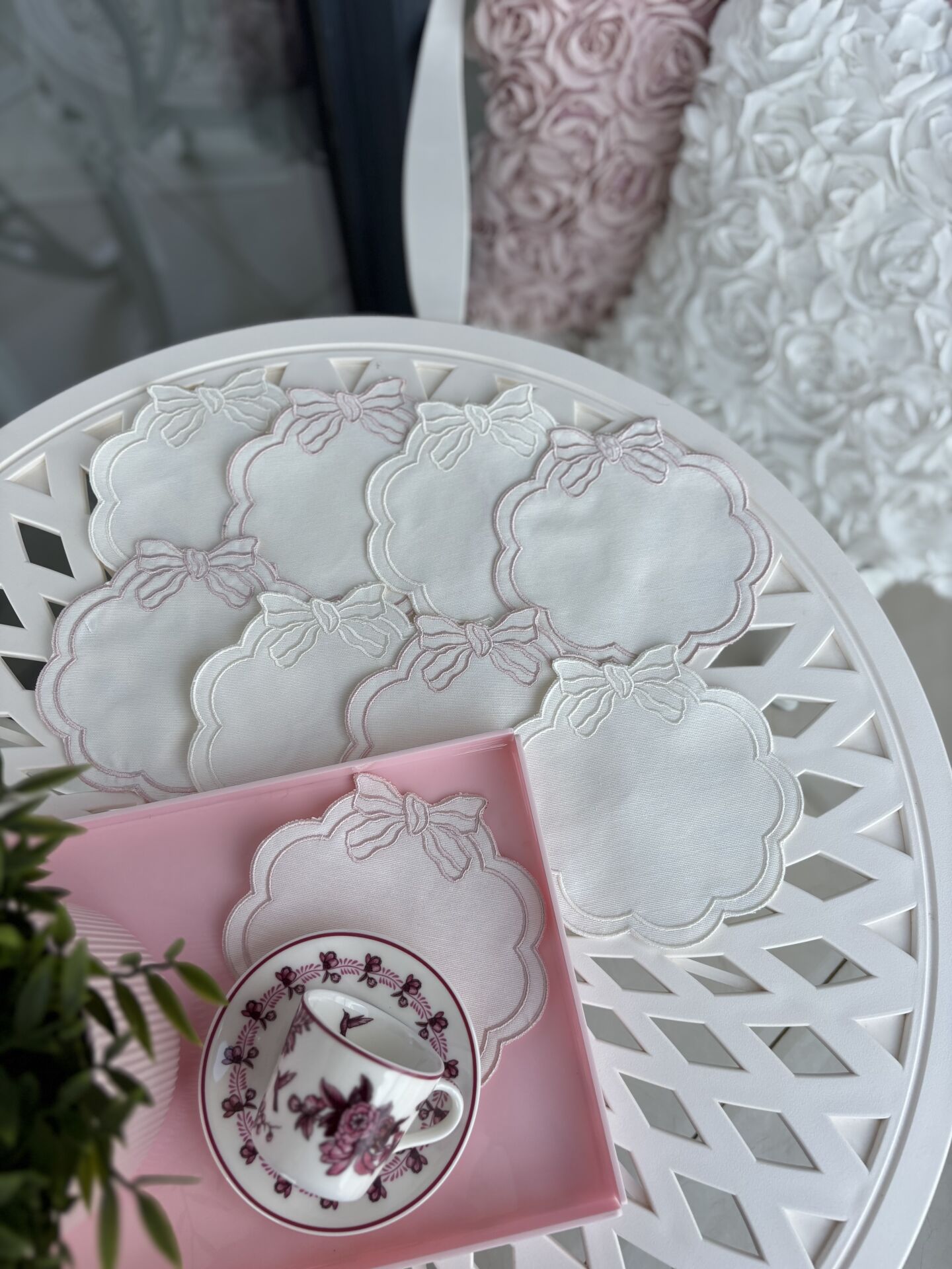 Belle | 6’lı Kokteyl Peçete | Ekru&Pudra