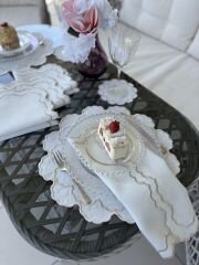 Luna | Amerikan Servis | Ekru&Gümüş