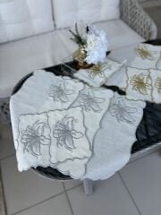 Lilyum | Amerikan Servis | Ekru&Gümüş