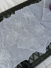 Lilyum | Tepsi Örtüsü | Gri