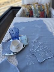 Mirabelle | 6’lı Kokteyl Peçete | Mavi