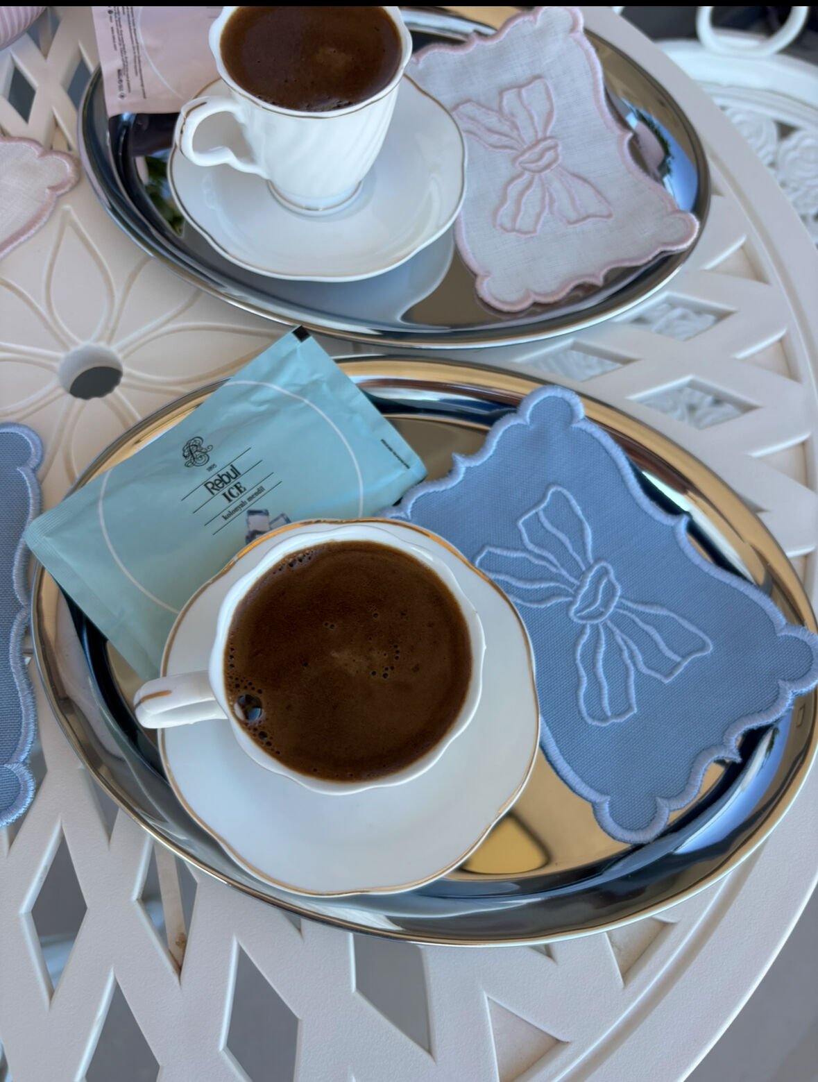 Mirabelle | 6’lı Kokteyl Peçete | Mavi