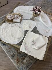 Florelle | Servis Takımı | Ekru&Pudra