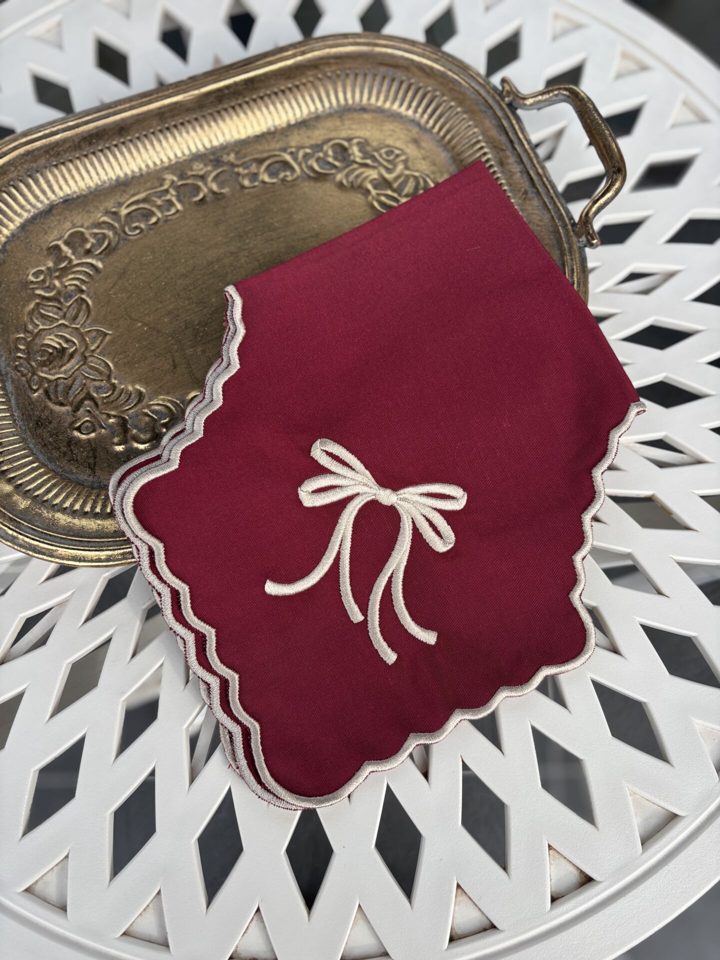 Fiorella | Ekmek Örtüsü | Bordo
