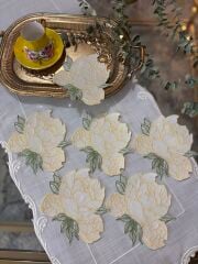 Peony | 2’li Kokteyl Peçete | Sarı