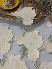 Peony | 2’li Kokteyl Peçete | Sarı