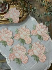 Peony | 2’li Kokteyl Peçete | Somon