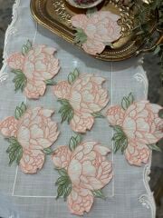Peony | 2’li Kokteyl Peçete | Somon