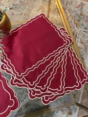 Eloria | Servis Takımı | Bordo&Bej