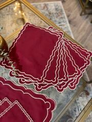 Eloria | Servis Takımı | Bordo&Bej