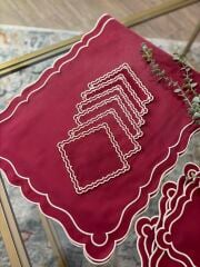 Eloria | Servis Takımı | Bordo&Bej